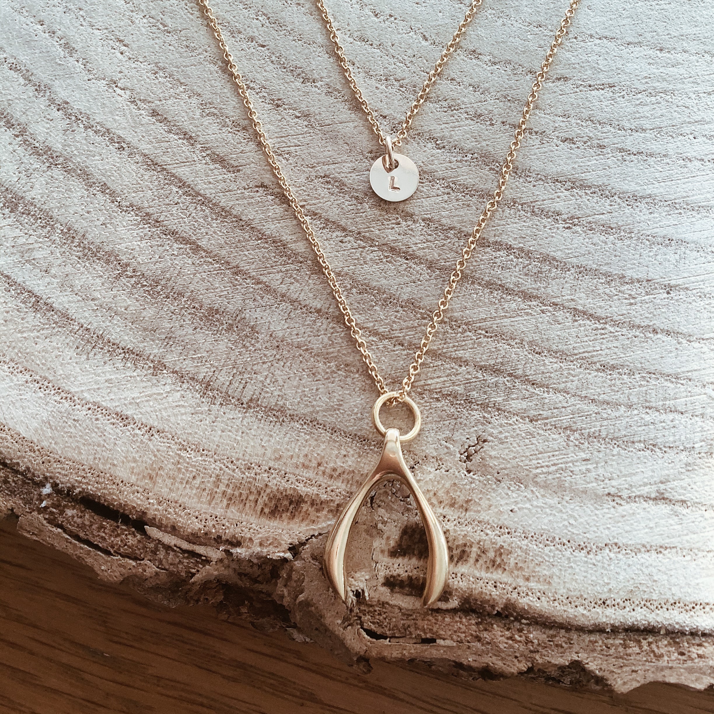 gold wishbone set