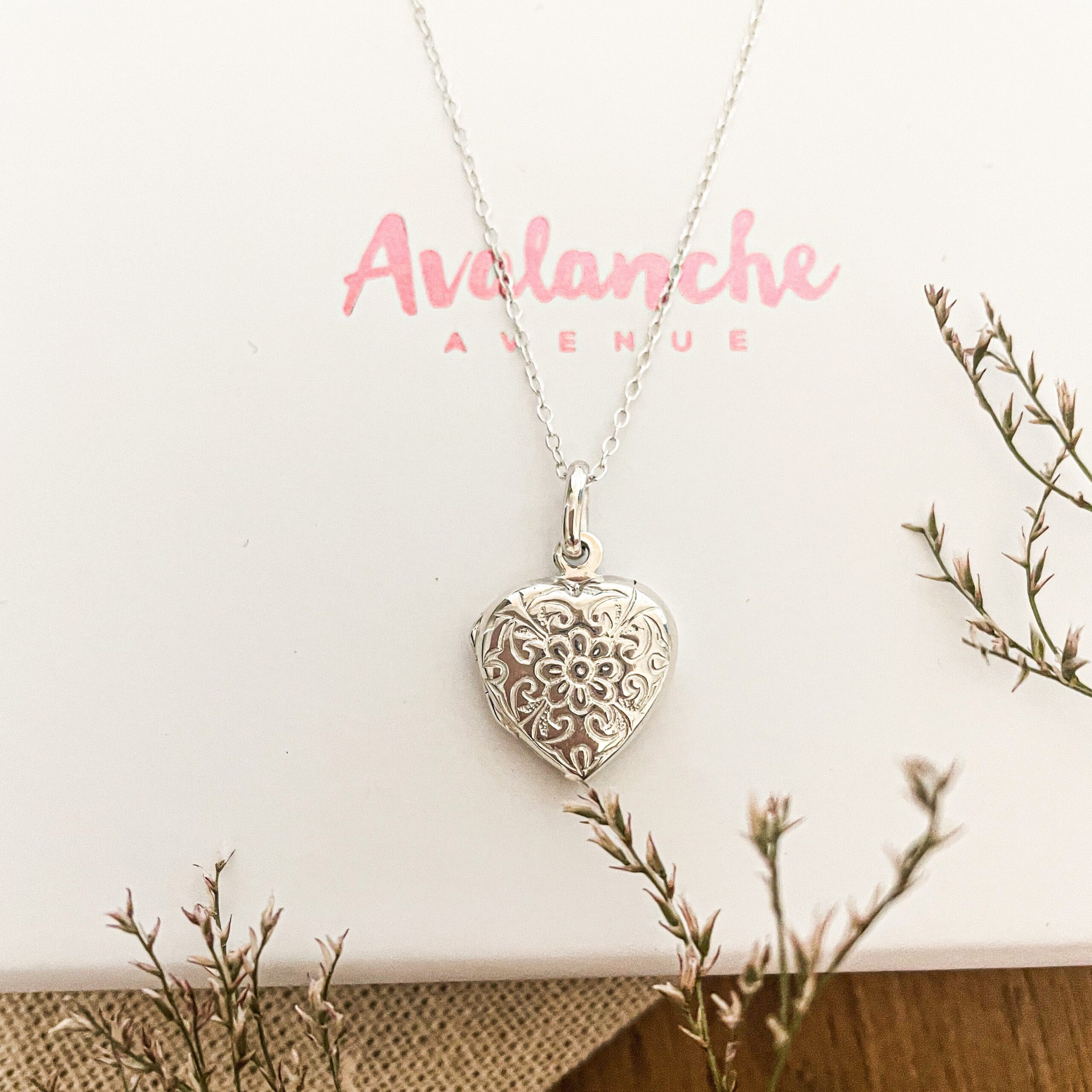 heart locket necklace sterling silver heart locket necklace