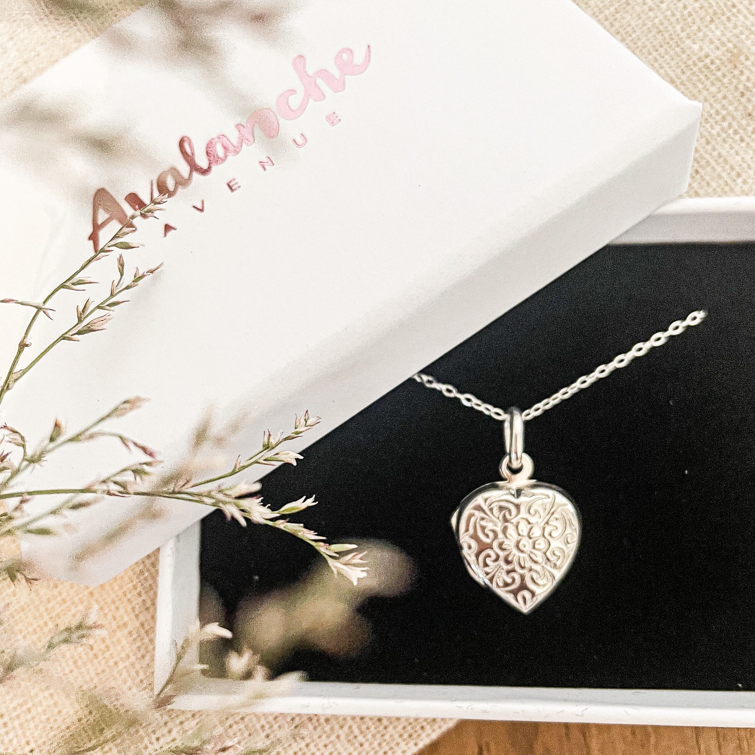 heart locket sterling silver heart locket necklace
