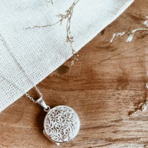 sterling silver locket necklace