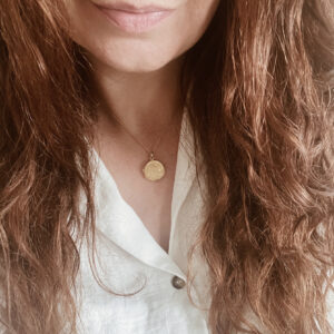 Gold locket and chain